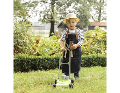 Tondeuse enfant en plastique vert bi-ton