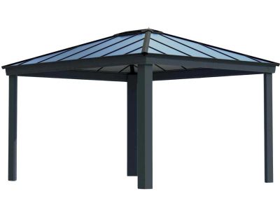 Tonnelle de jardin en aluminium et polycarbonate Dallas (3.6 x 4.3 m)