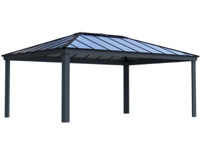 Tonnelle de jardin en aluminium et polycarbonate Dallas (6.11 x 4.25 m)