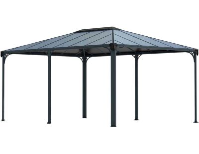 Tonnelle de jardin en aluminium et polycarbonate Martinique (3.6 x 5 m)