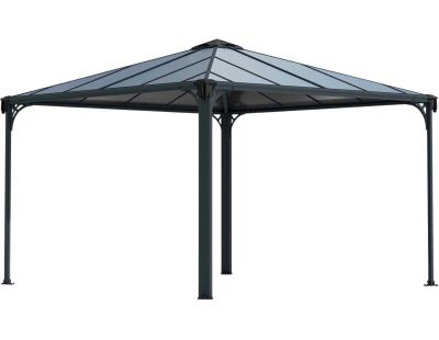 Tonnelle de jardin en aluminium et polycarbonate Palermo (3 x 3 m)