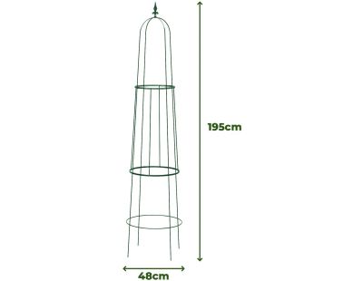 Treilli en acier 48 x 195 cm Pic (Vert)