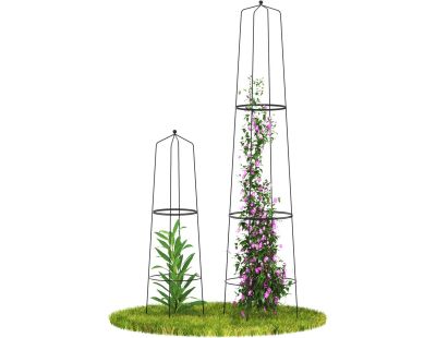 Treilli en acier 48 x 195 cm Tower (Noir)