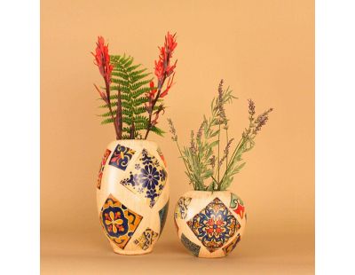 Vase en céramique Bari (Lot de 2)