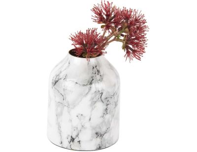 Vase effet marbre Marble extra 9 x 10 cm (Blanc)