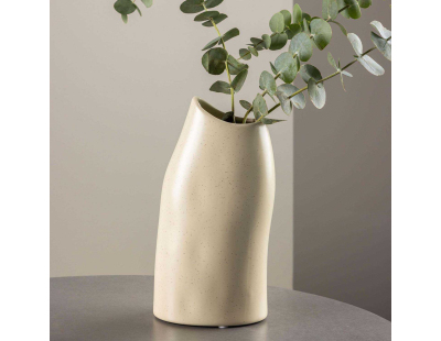 Vase en grès Ernst (Beige et noir)