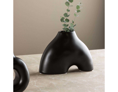 Vase en grès Kento (Noir)