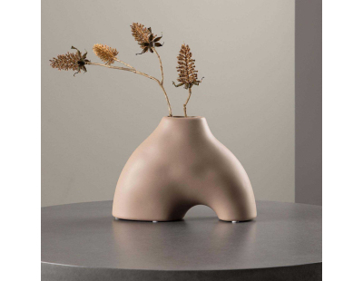 Vase en grès Kento (Rose clair)