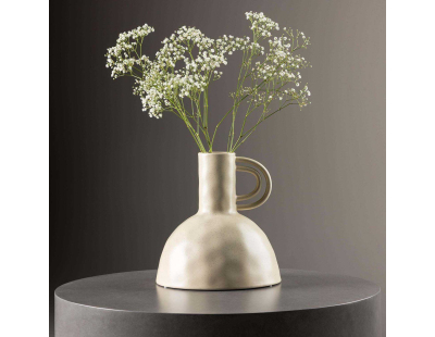 Vase en grès Vivi (Beige et noir)