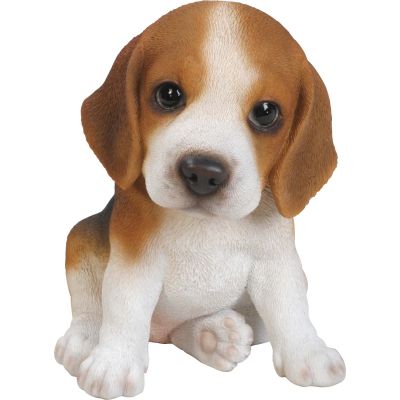 Chiot beagle assi en r sine 15 cm