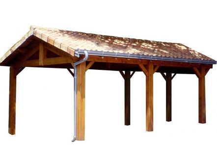 Madeira Carport Autoportant En Bois Pour Camping Car 30m