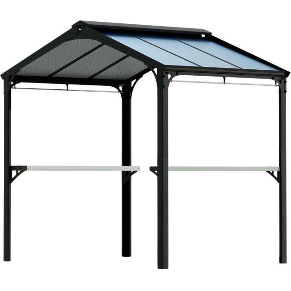 Abri barbecue en aluminium et polycarbonate Austin