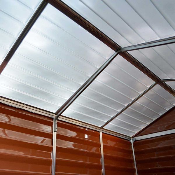 Abri de jardin en aluminium et polycarbonate ambre Skylight - 369