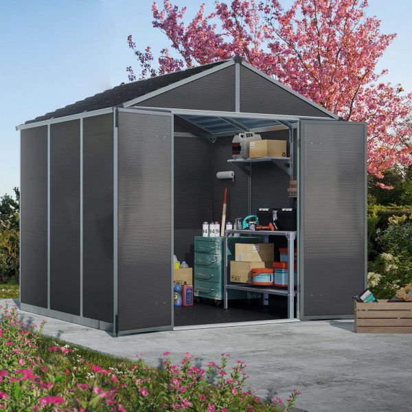 Abri de jardin en polycarbonate et aluminium Rubicon - Canopia by Palram