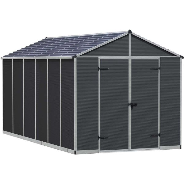 Abri de jardin en polycarbonate et aluminium Rubicon