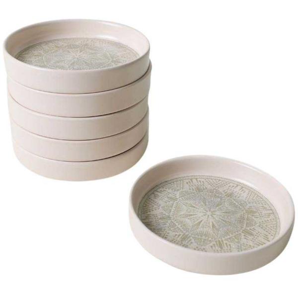 Assiette en céramique Creamy (Lot de 6) - ASI-1298