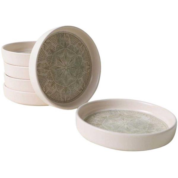 Assiette en céramique Creamy (Lot de 6)