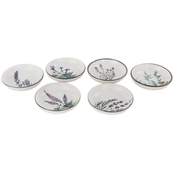 Assiette en céramique Green garden (Lot de 6)