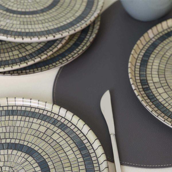 Assiette en céramique Mosaique 28 cm (Lot de 6) - 5