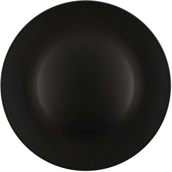 Assiette en céramique noire Matt (Lot de 6) - ASI-1296