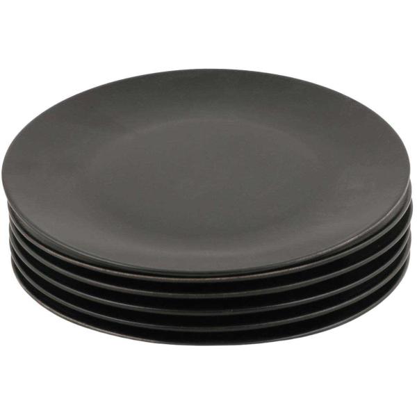 Assiette en céramique noire Matt (Lot de 6) - 39,90