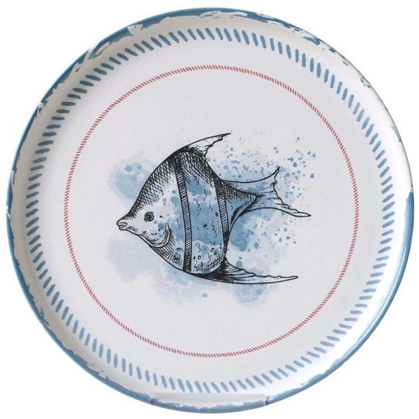 Assiette en porcelaine Marine (Lot de 6) - ASI-1268