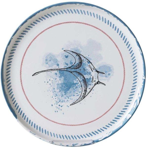 Assiette en porcelaine Marine (Lot de 6) - 6