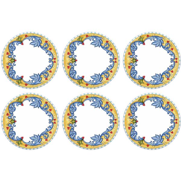 Assiettes en céramique Limoncello (Lot de 6)