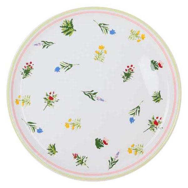 Assiettes en porcelaine Fleurs des champs 25 cm (Lot de 6) - ASI-1302