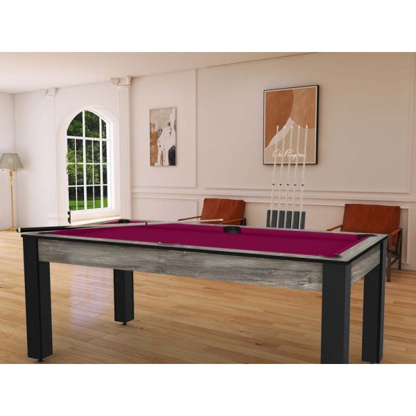 Billard convertible table 8 personnes Arizona + plateau dinatoire + pack d'accessoires - 6