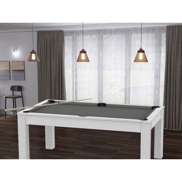 Billard convertible table 6 personnes Texas + plateaux dinatoires + pack accessoires Confort - 5