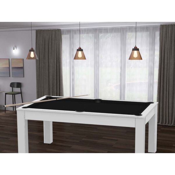 Billard convertible table 6 personnes Texas + plateaux dinatoires + pack accessoires Confort - 5