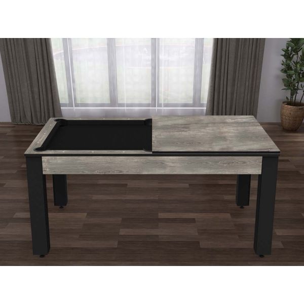 Billard convertible table 6 personnes Texas + plateaux dinatoires + pack accessoires Confort - 729