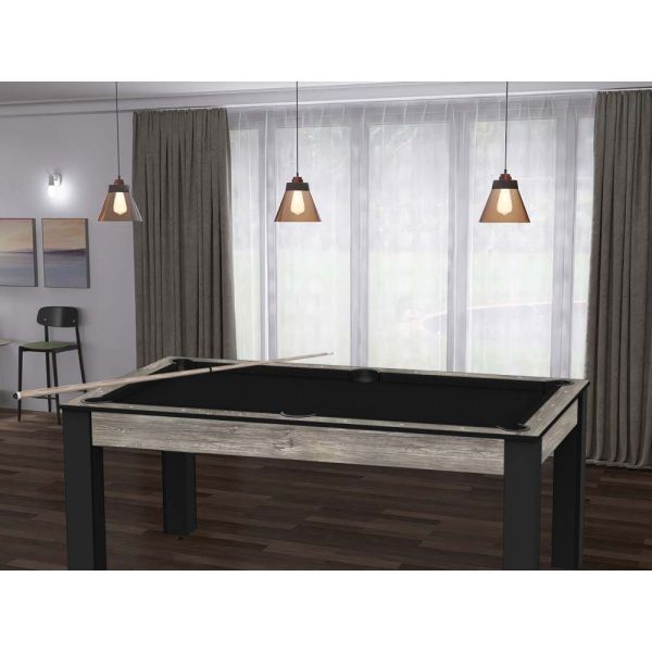 Billard convertible table 6 personnes Texas + plateaux dinatoires + pack accessoires Confort - 5