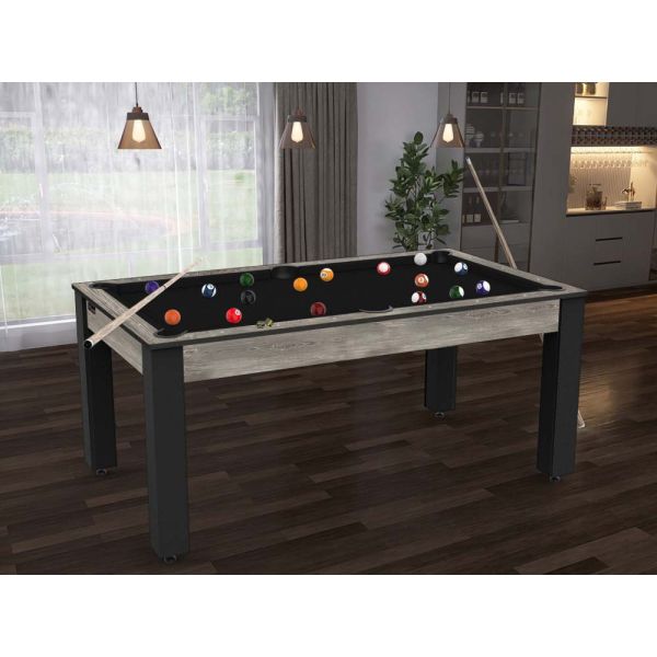 Billard convertible table 6 personnes Texas + plateaux dinatoires + pack accessoires Confort - 8