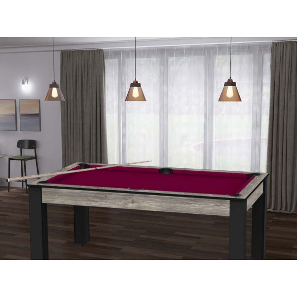 Billard convertible table 6 personnes Texas + plateaux dinatoires + pack accessoires Confort - 5