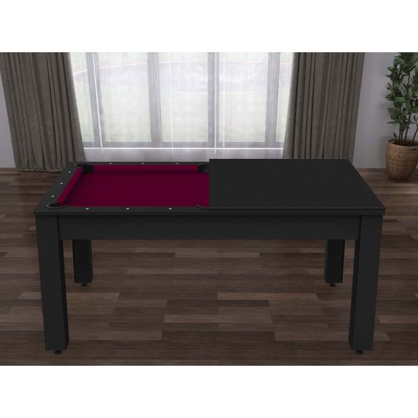 Billard convertible table 6 personnes Texas + plateaux dinatoires + pack accessoires Confort - 729