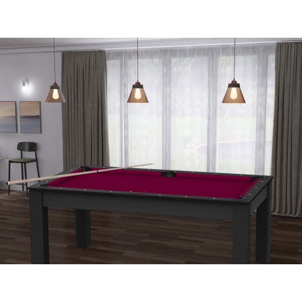 Billard convertible table 6 personnes Texas + plateaux dinatoires + pack accessoires Confort - 5