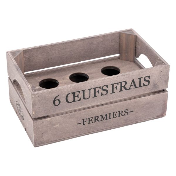 Boîte à oeufs en bois