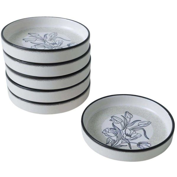 Bols en porcelaine Fleurs bleues 14 cm (Lot de 6) - ASI-1303