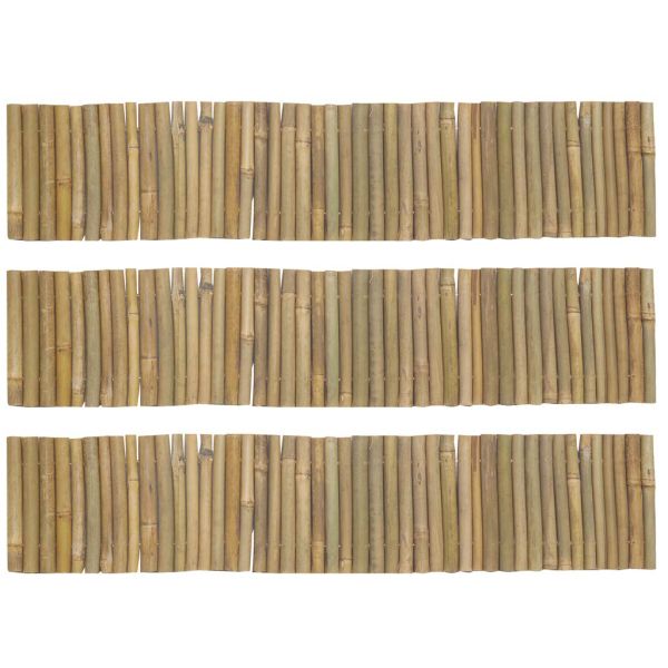 Bordure en bambou naturel