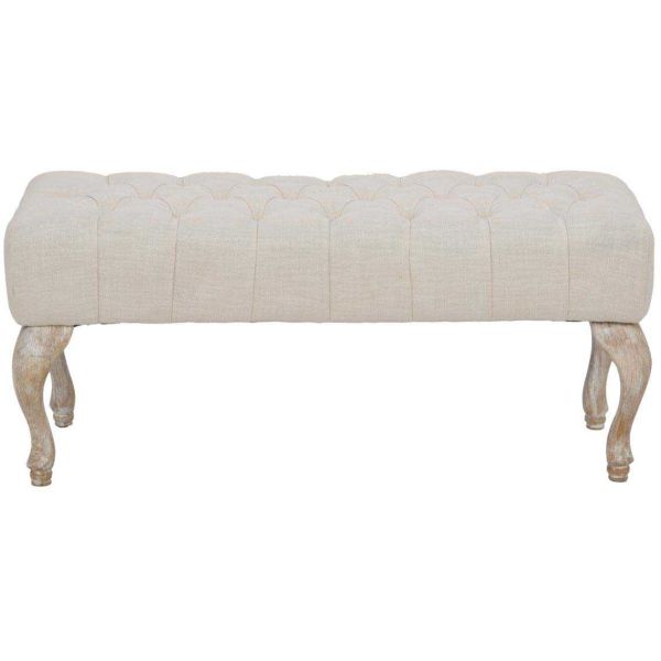 Bout de lit en tissu Provenza 97 x 42 x 40 cm - 129