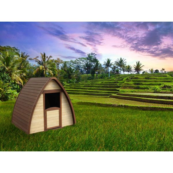 Cabane hutte  en bois pour enfant bali 