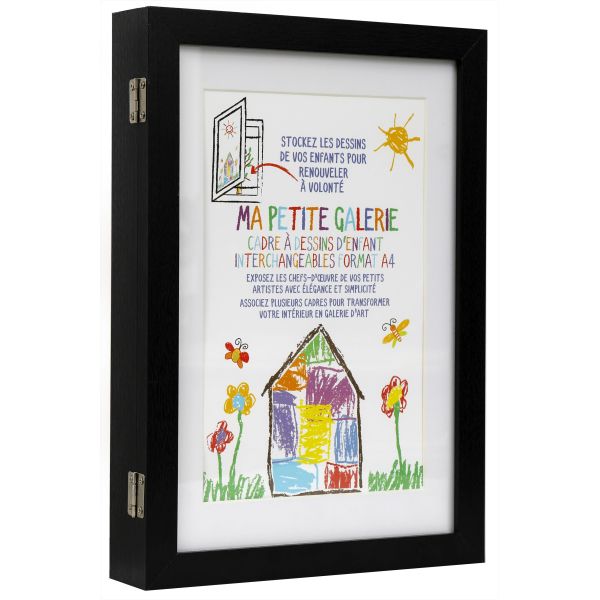 Cadre pour dessins d'enfant en MDF 25 x 4.5 x 34 cm