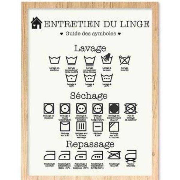 Cadre guide Entretien du linge