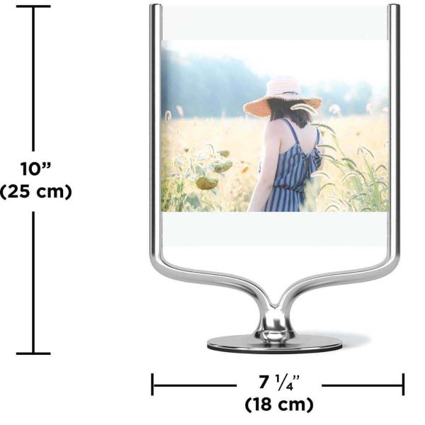 Cadre photo rotatif en aluminium Wishbone - UMB-0682