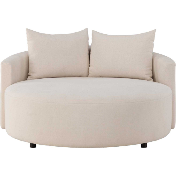 Canapé rond ⌀150 cm en polyester Kelso - VEN-0923