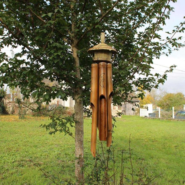 Carillon en bois avec cabane - 8