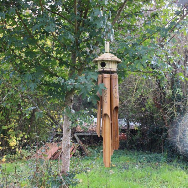 Carillon en bois avec cabane - 6