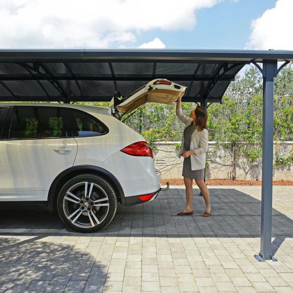 Carport en aluminium et polycarbonate Arcadia - 7